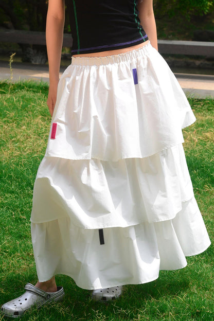 White A-Line Skirt