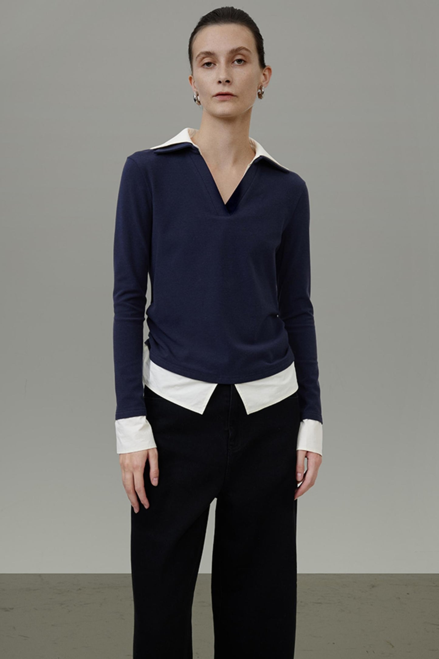 Modern Colorblock Knit Top