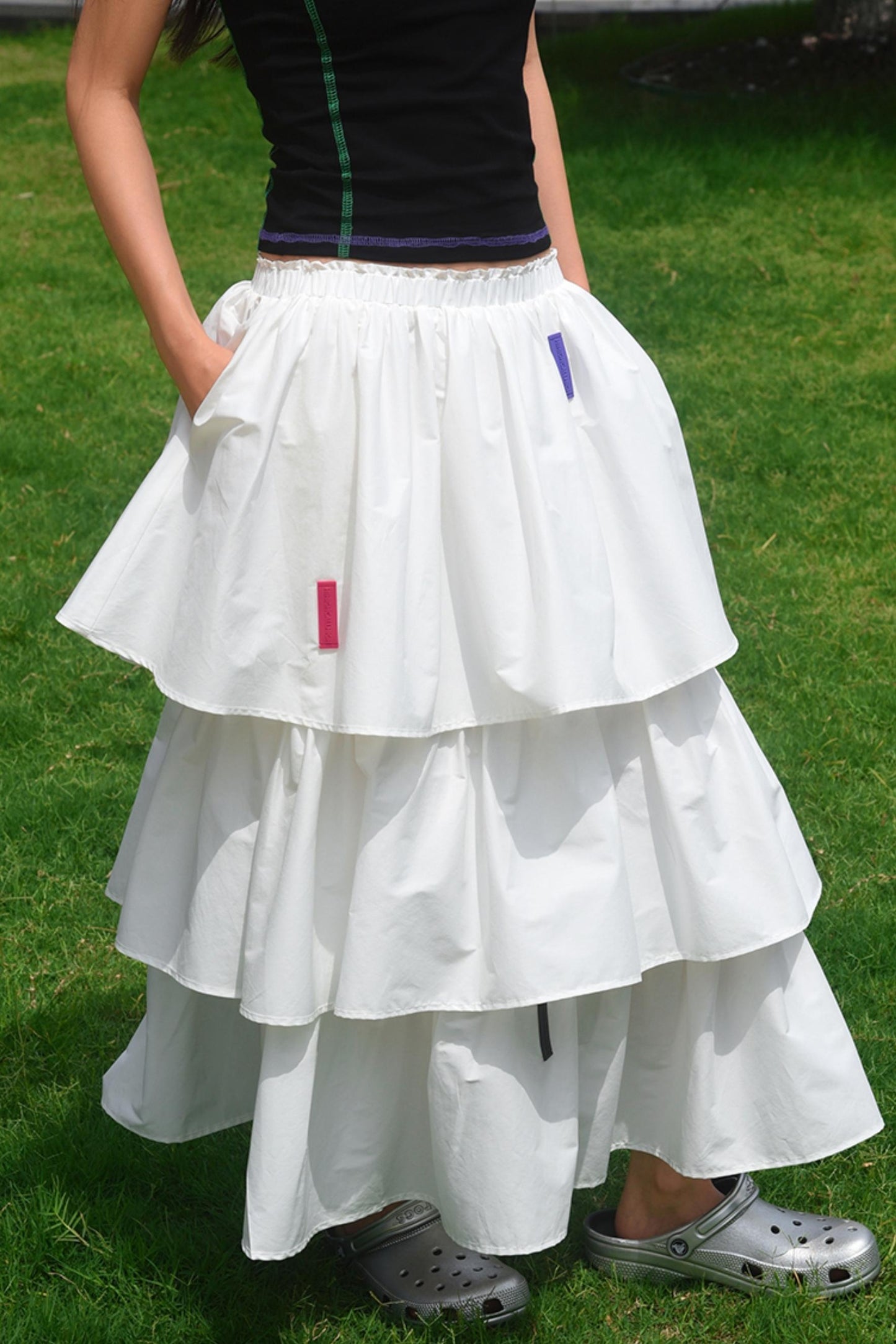 White A-Line Skirt