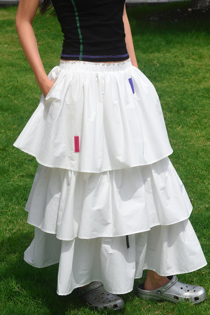 White A-Line Skirt