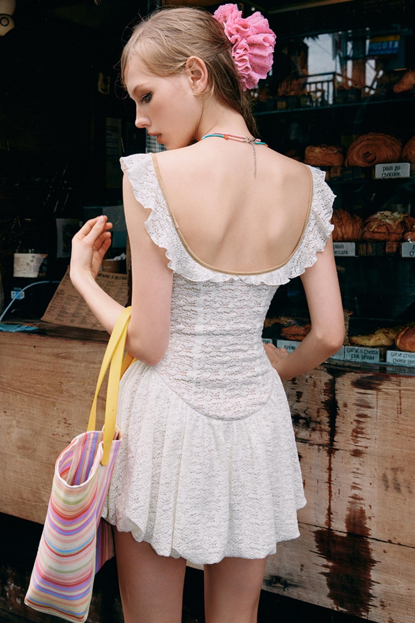 Romantic Floral Waist Dress