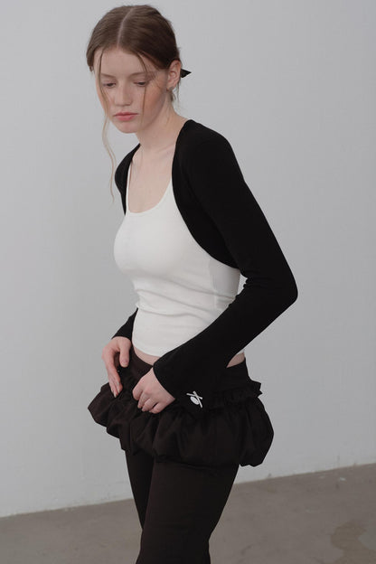 Cozy Merino Wool Flare Sleeve Cardigan