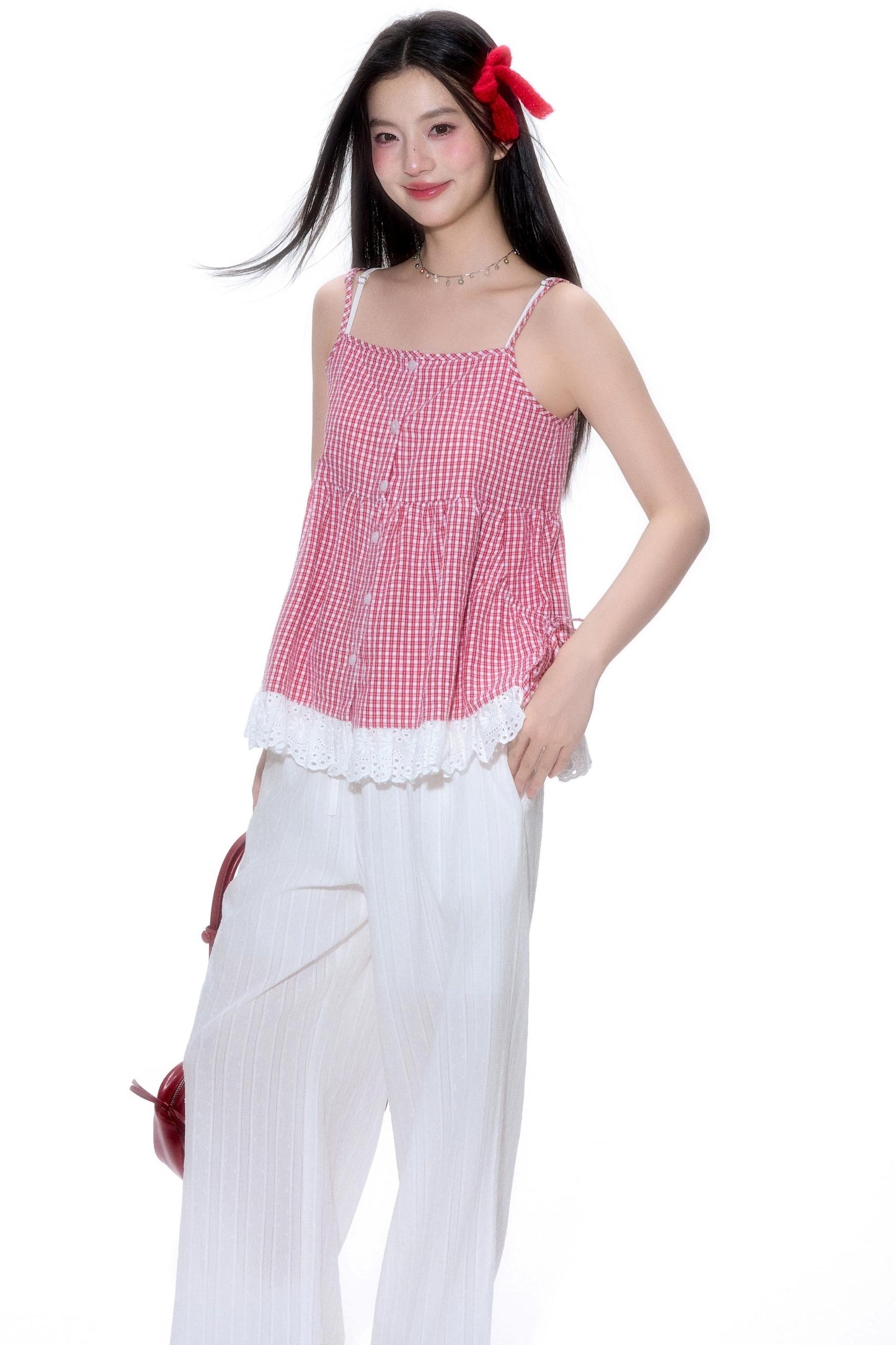 Sweet Lace Halter Top