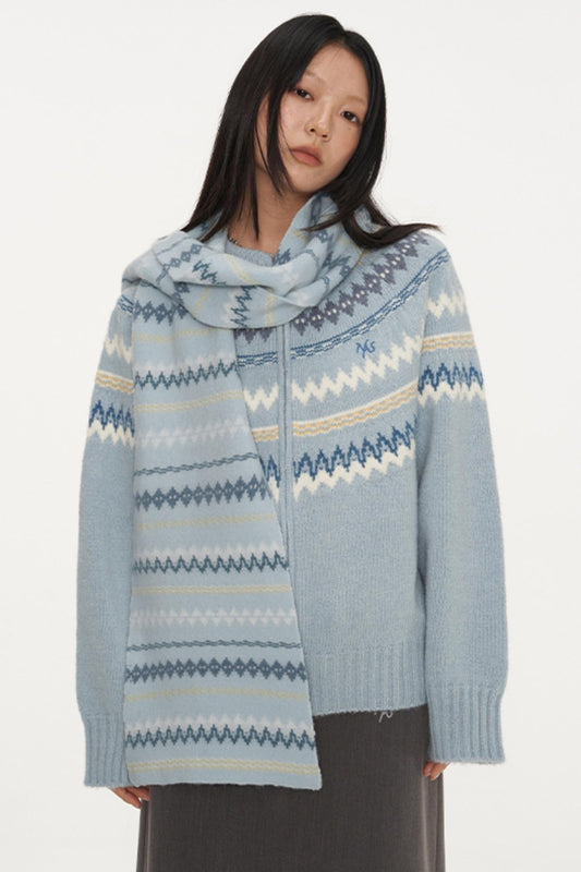 Fair Isle Wool Cardigan