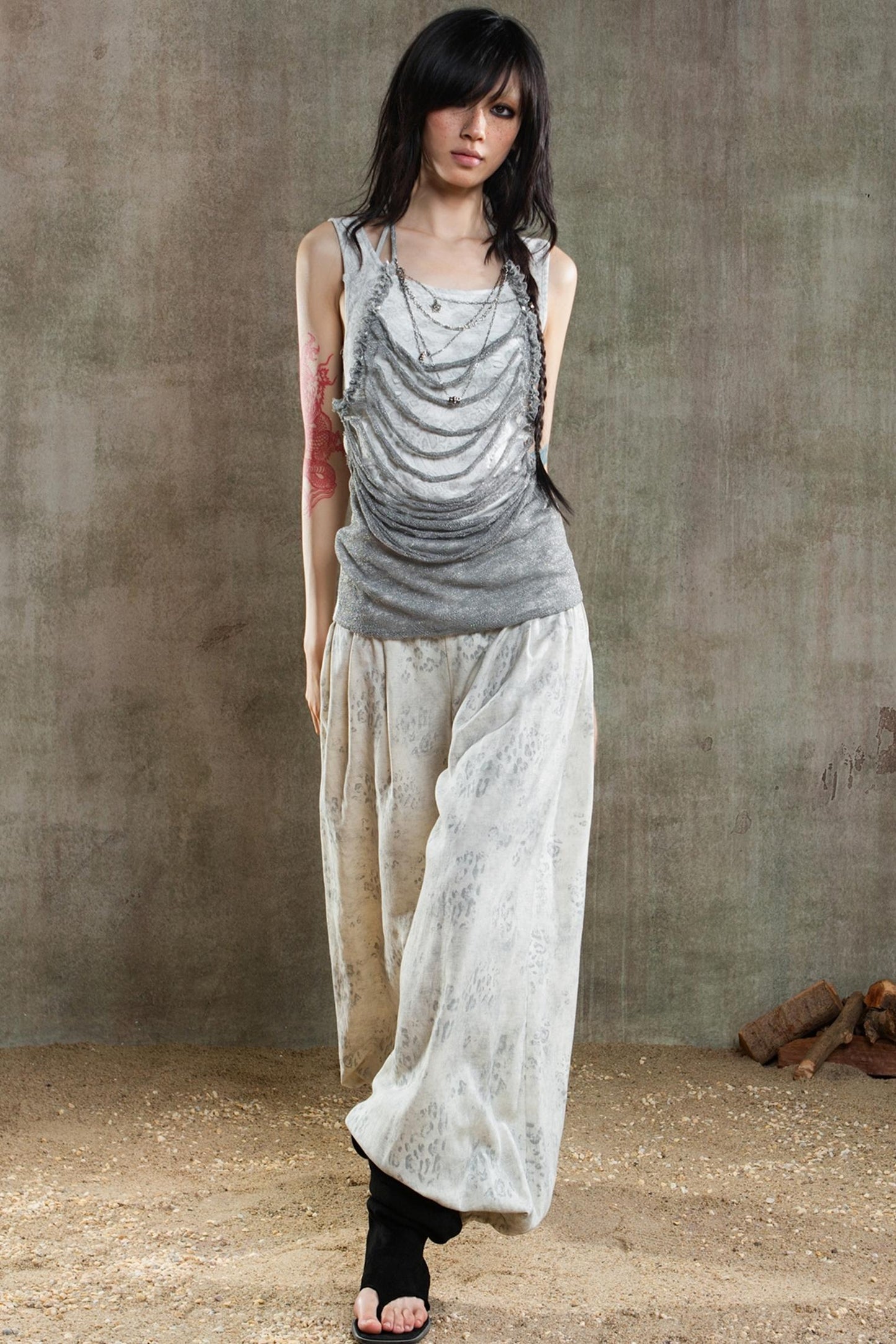 Retro Fishbone Pants