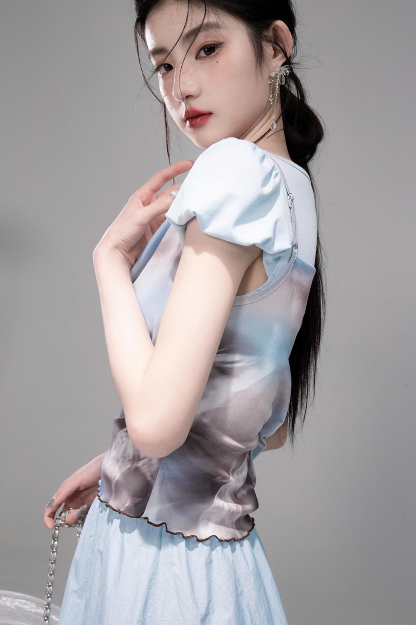 Twilight Sky Blue Swing Dress