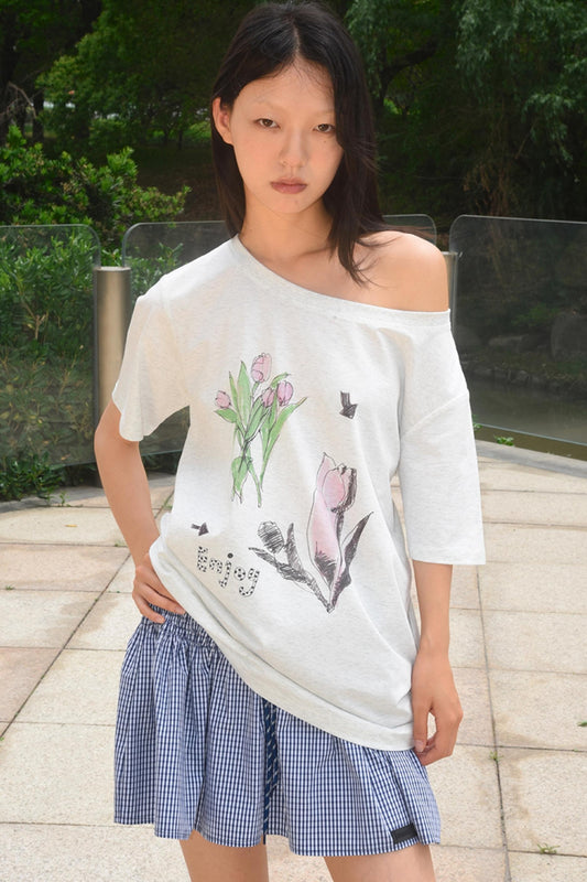 White Tulip Tee