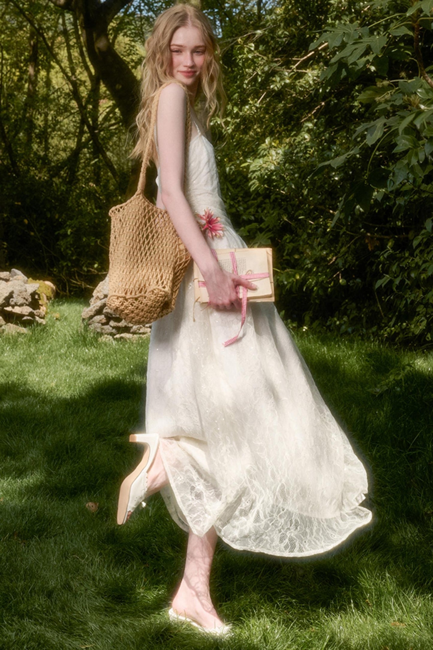 Sparkling Lace Fairy Gown Dress