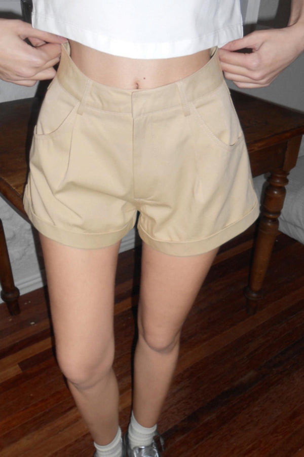 Retro A-Line Suit Shorts