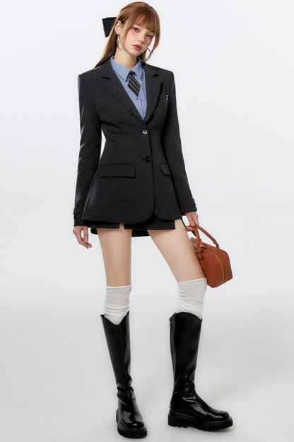 Chic Embroidered Skirt Set-Up