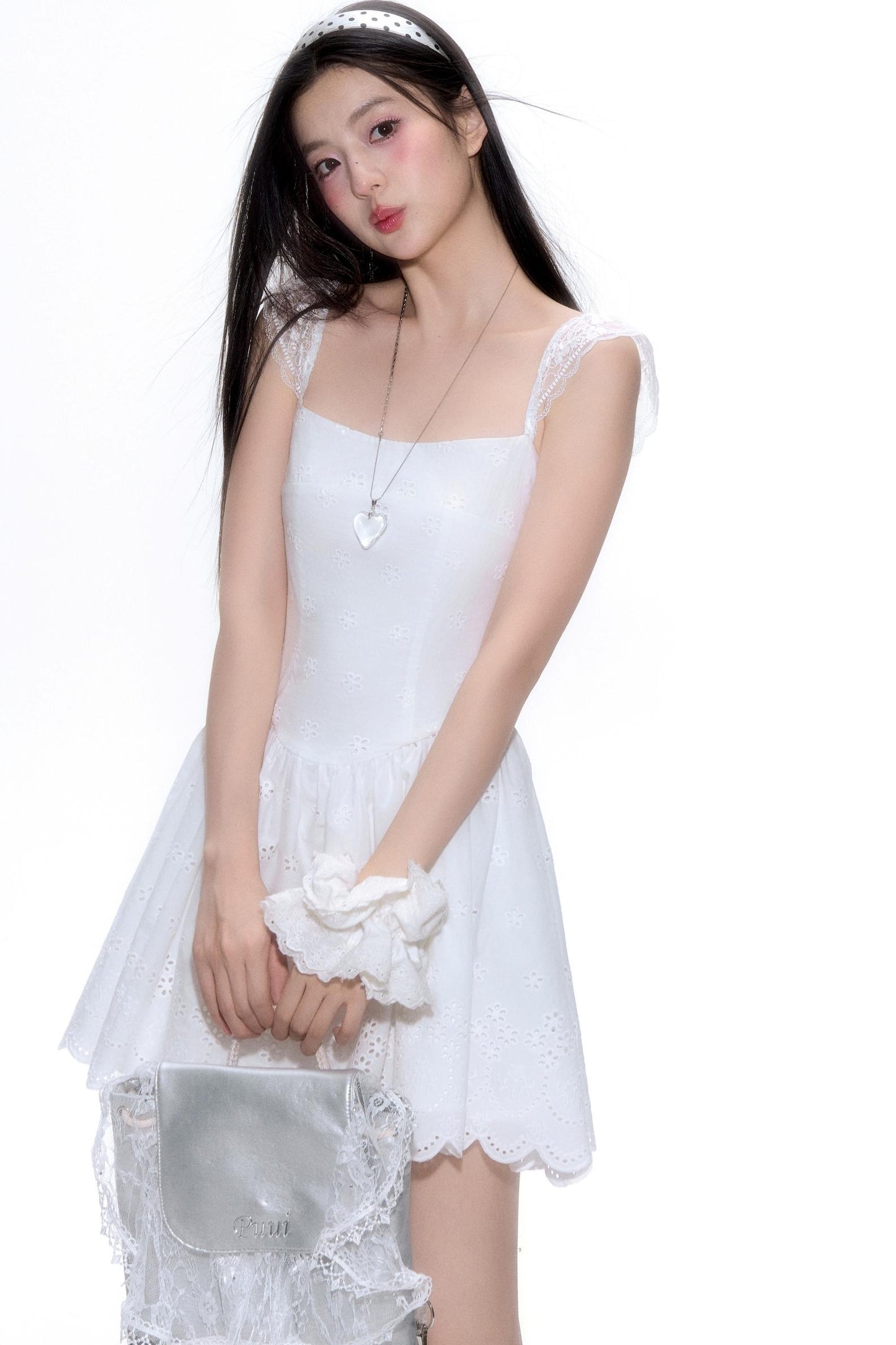 Lace Floral A-Line Dress