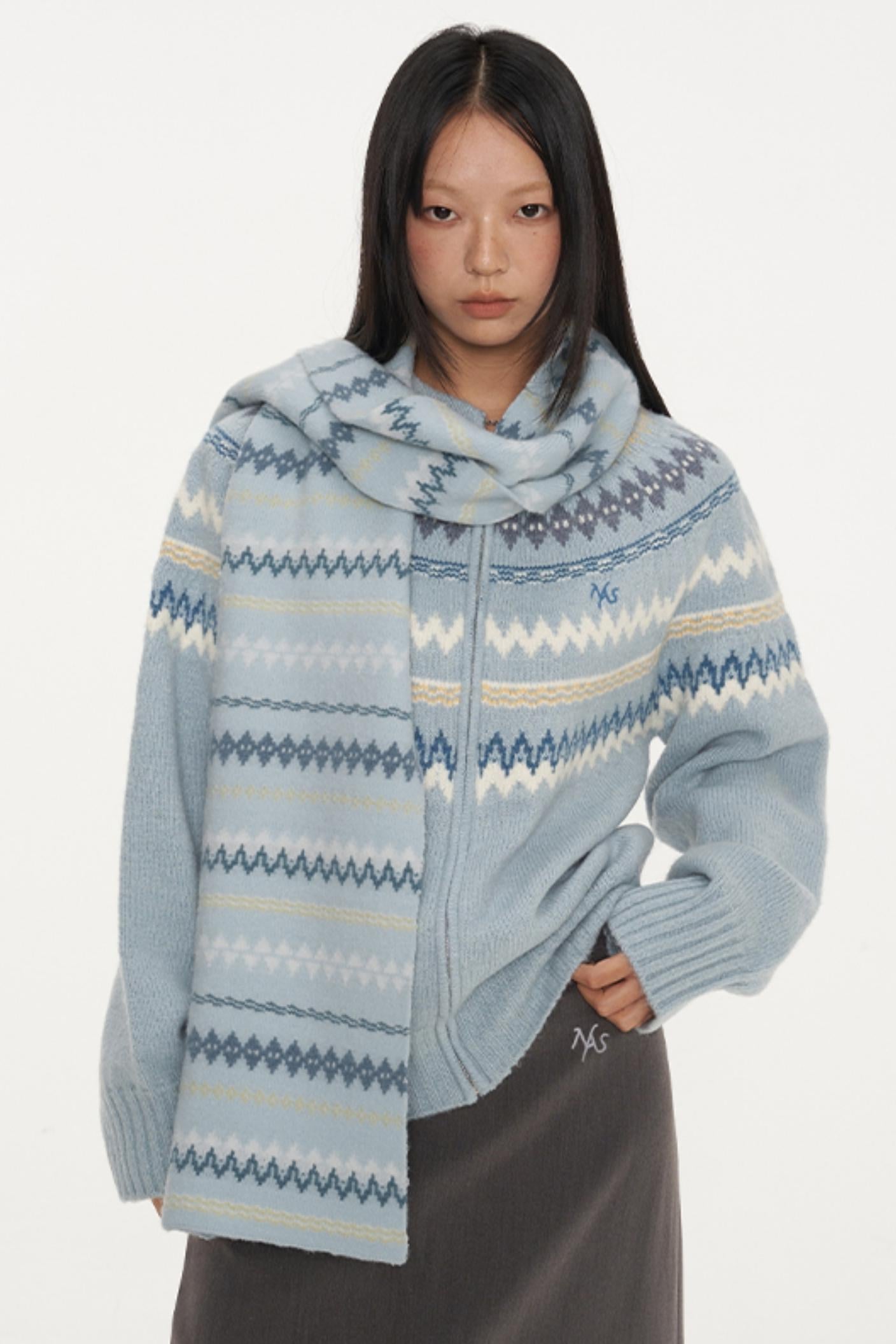 Fair Isle Wool Cardigan