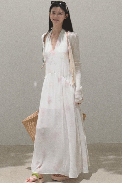 Serene Summers Halter Dress