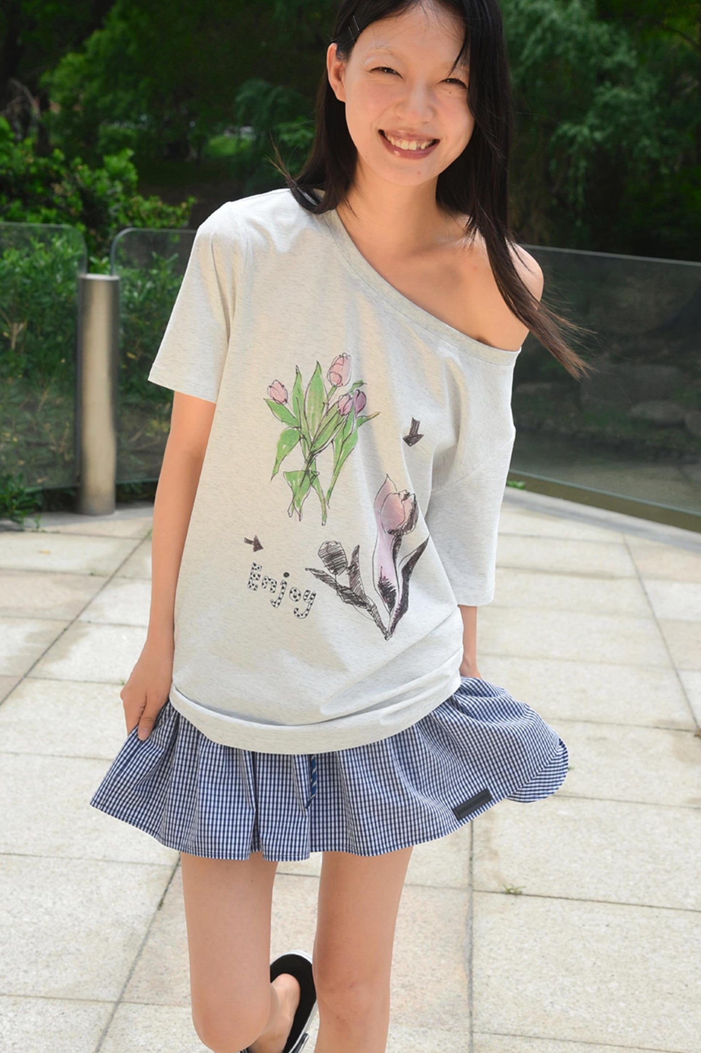 White Tulip Tee