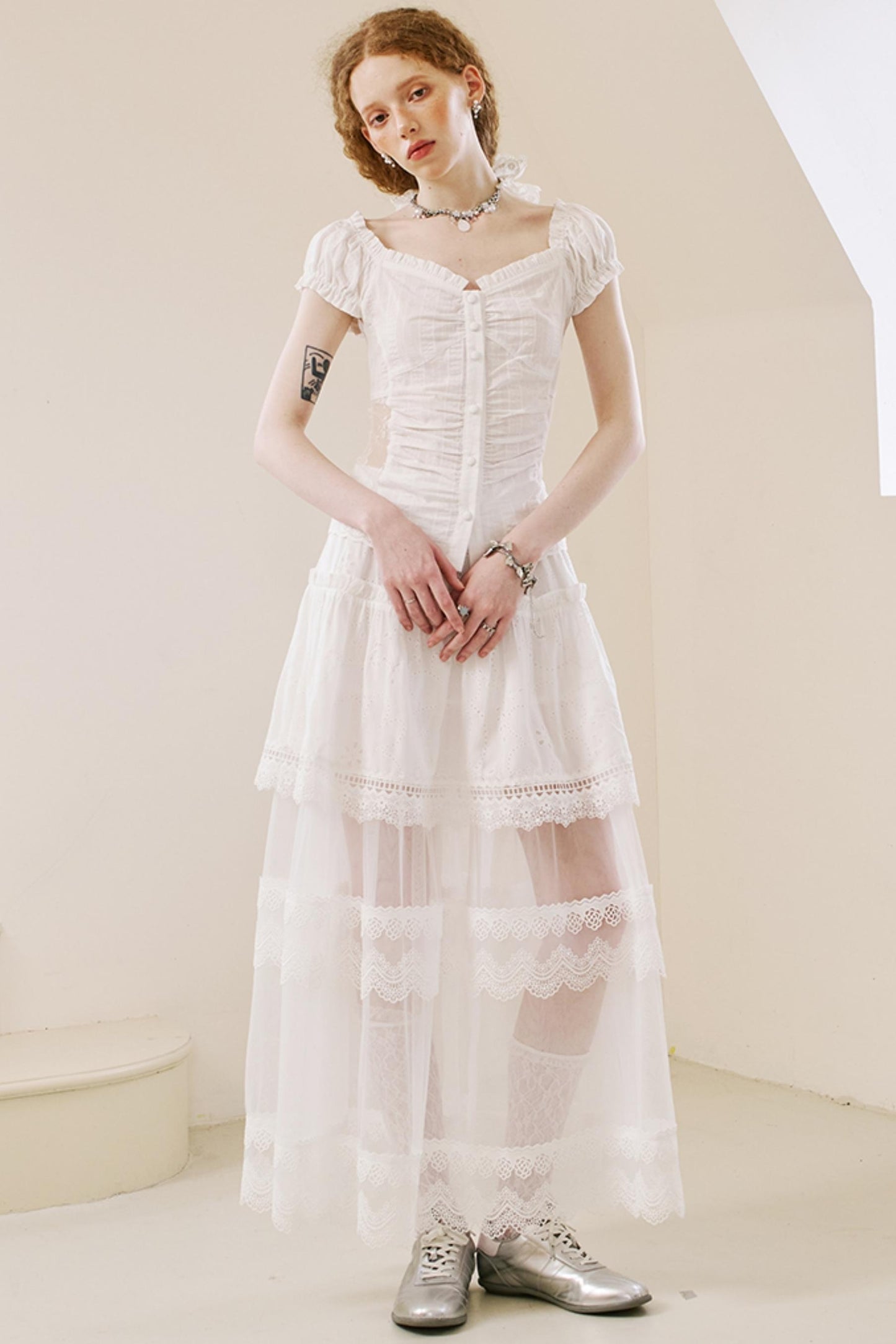 Vintage Lace Slim Fit Top