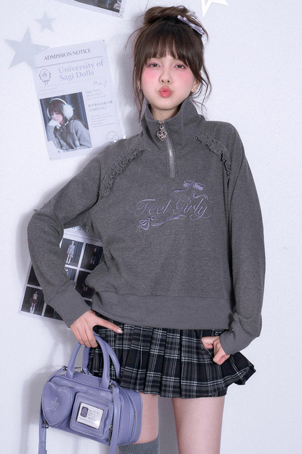Sweet Waffle Knit Sweater