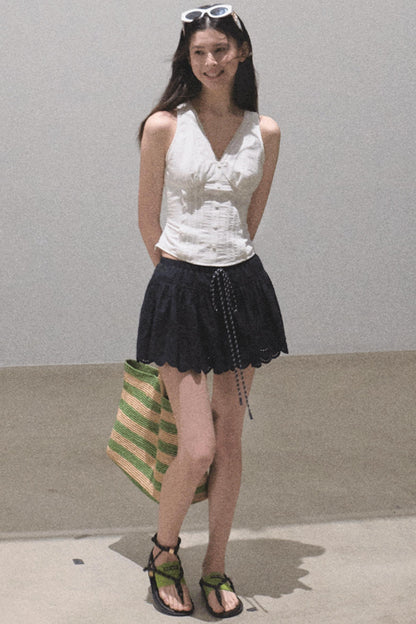 Ruffled V-Neck Camisole