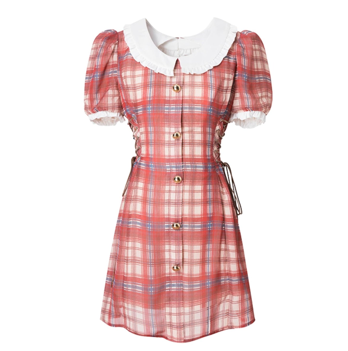 Vintage Plaid A-Line Dress