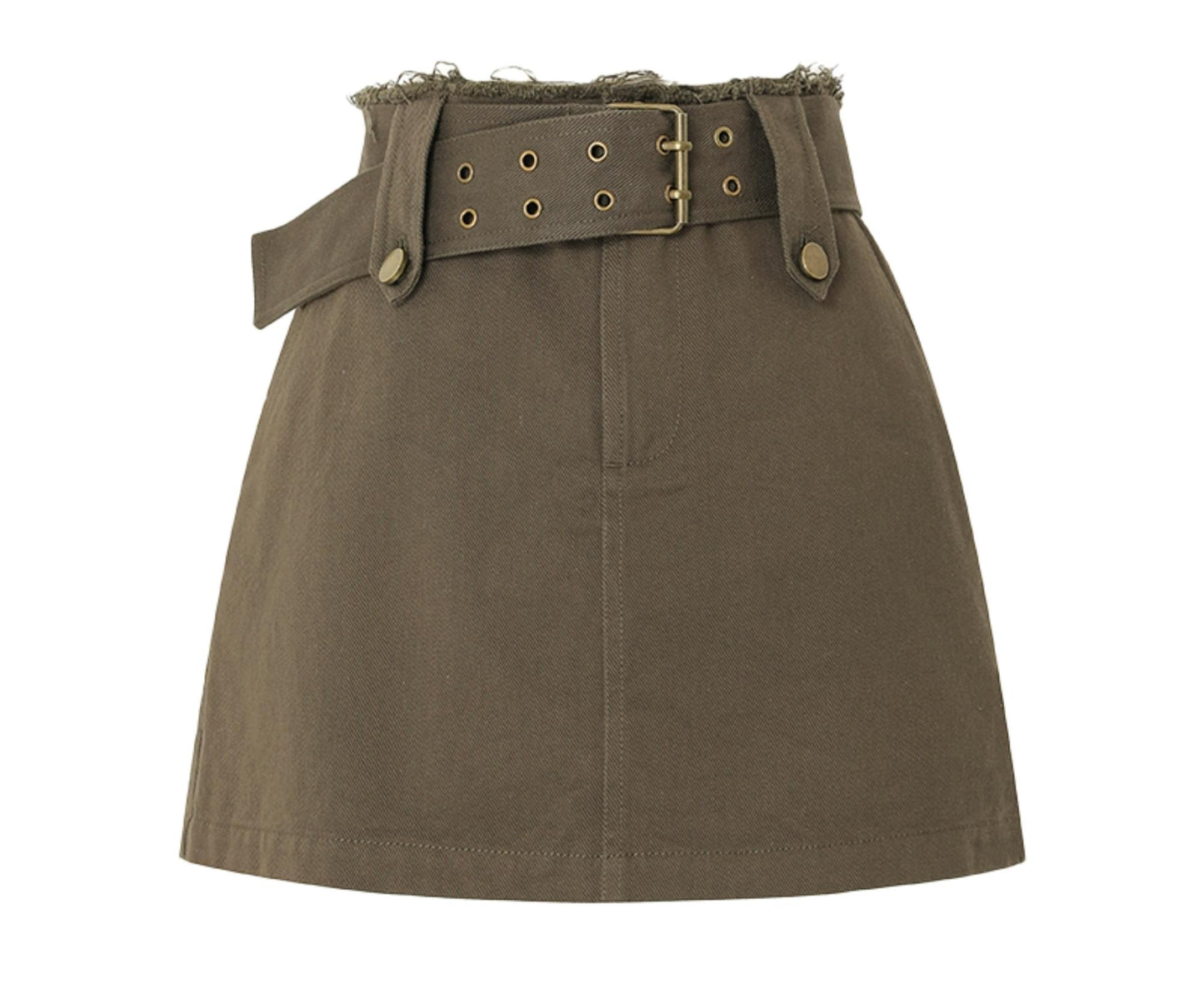 Vintage Brown A-Line Skirt