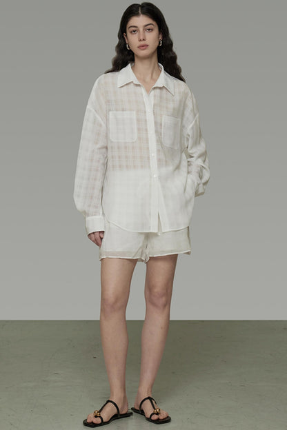 Tie-Waist Linen Shorts