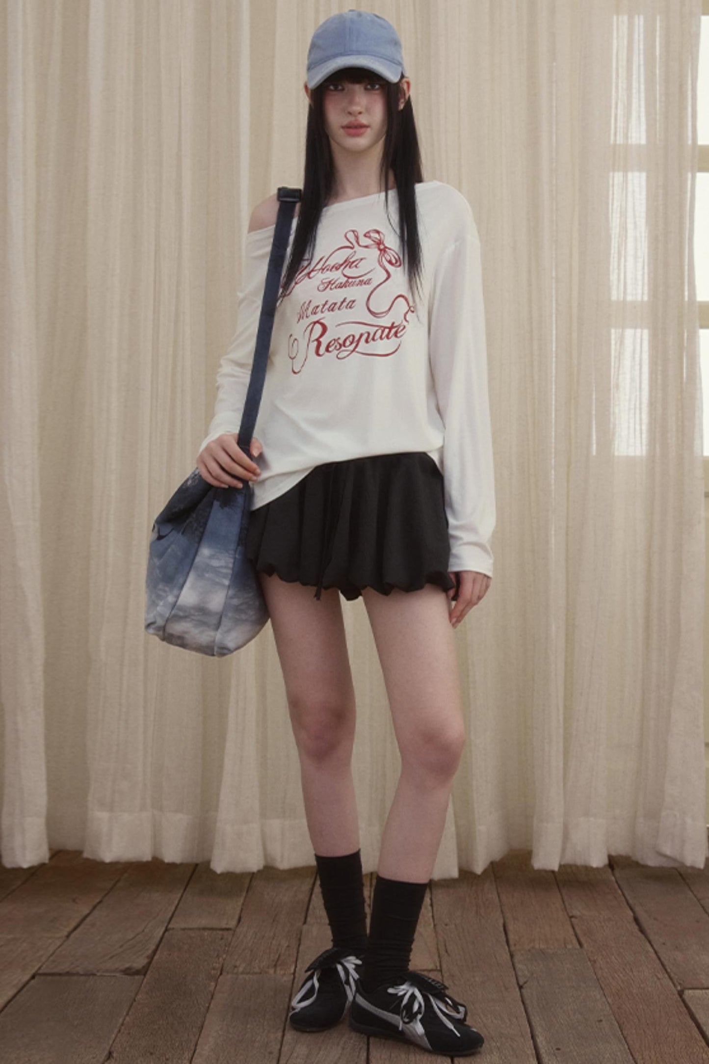 Asymmetry Collar T-Shirt