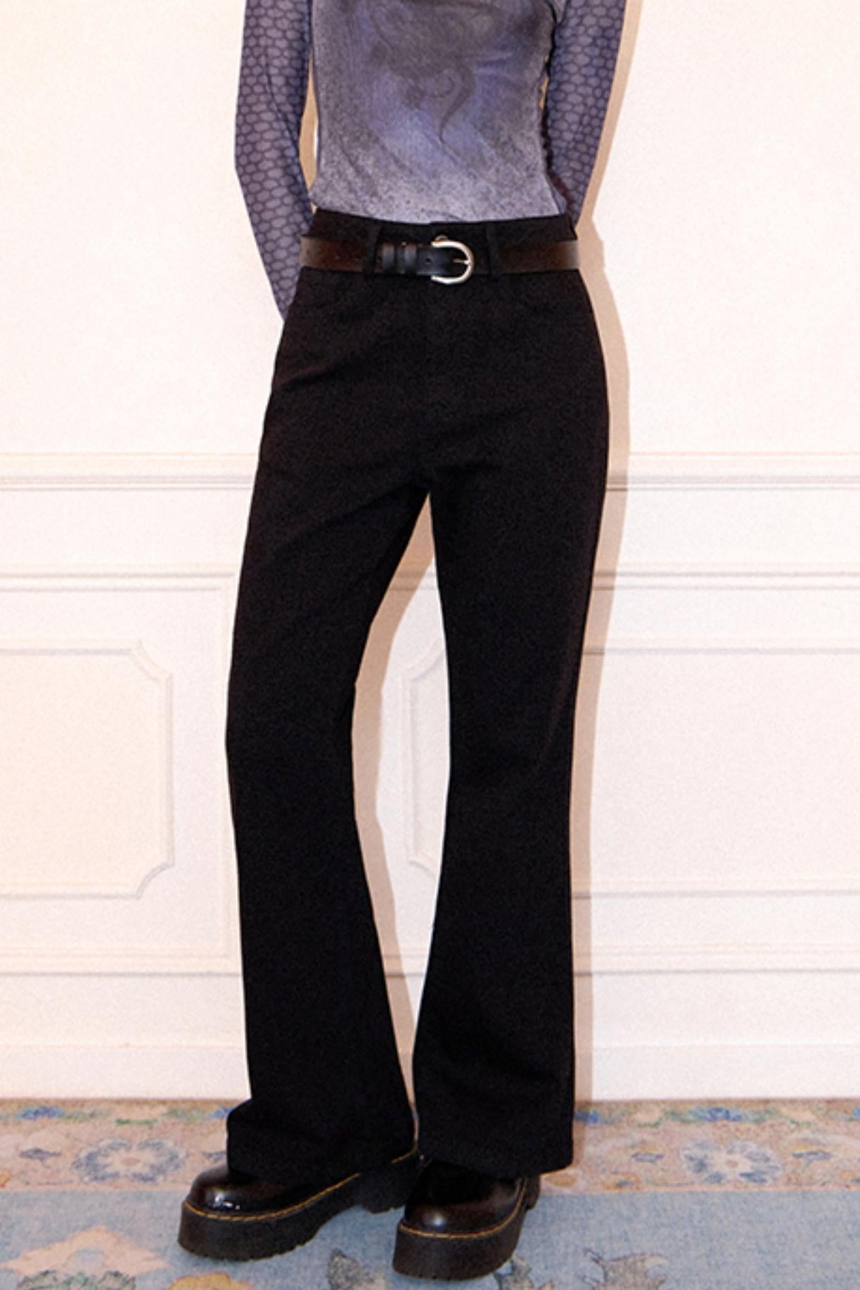 Spring High-Waist Flare Jeans