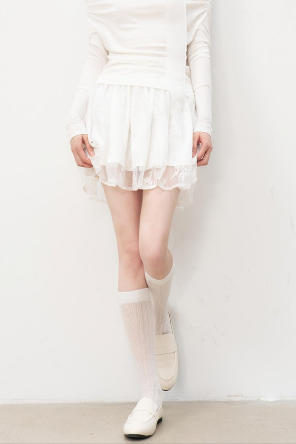 Stretch Mesh Skirt Set-Up