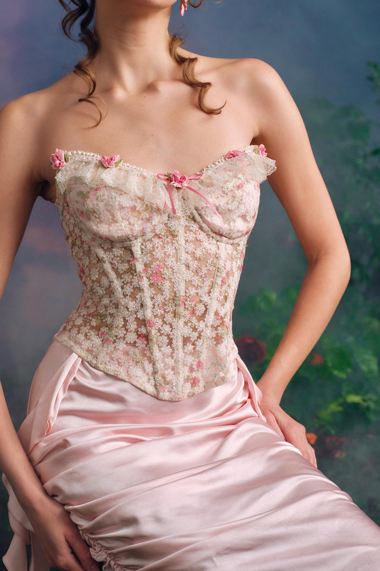 Starry Flower Corset & Skirt Set-Up