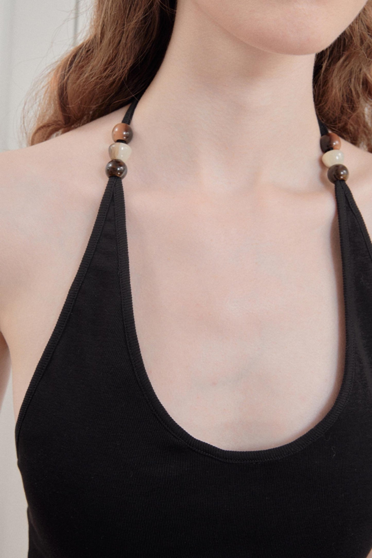 Black Halter Crop Top