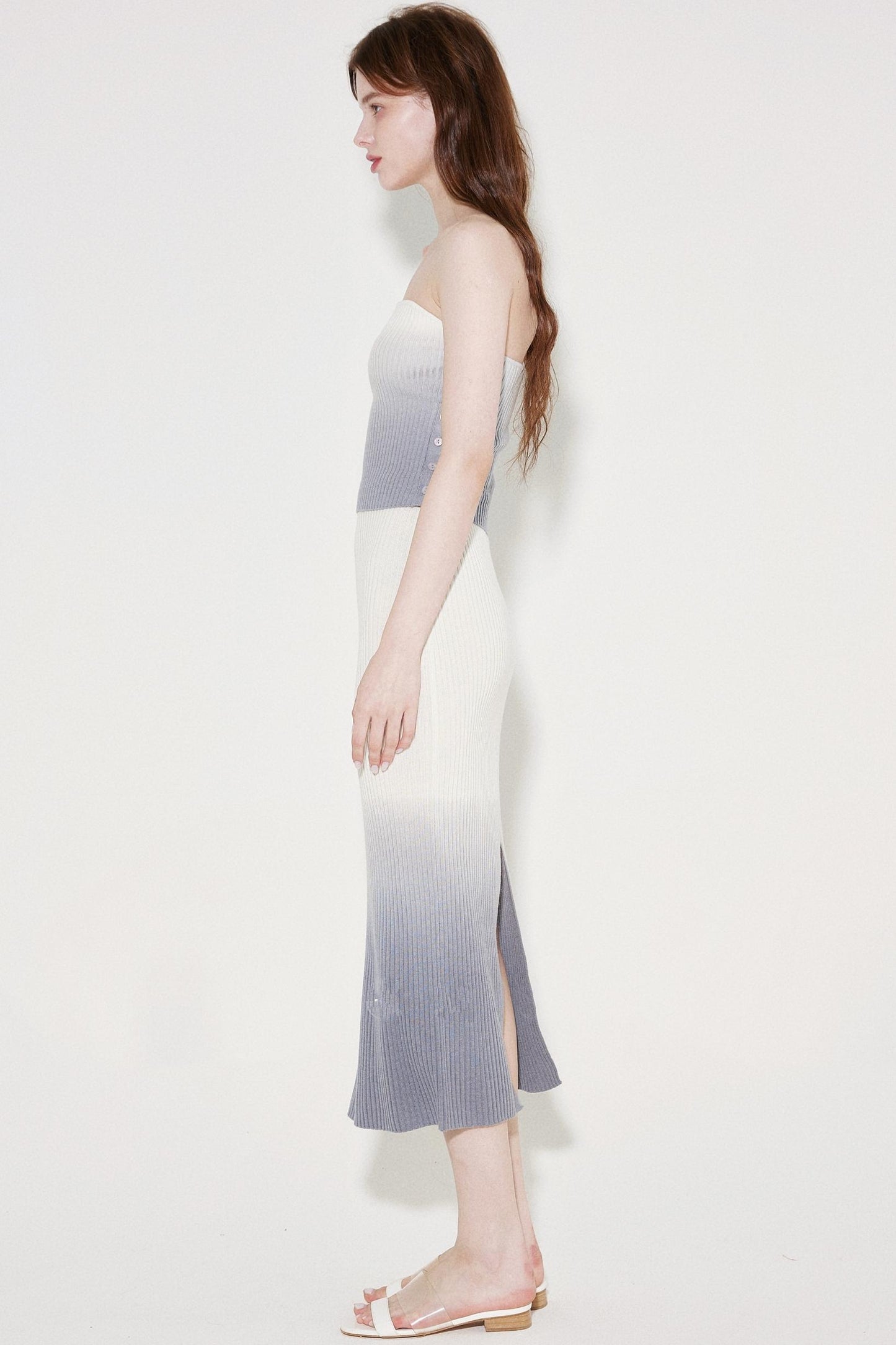 Chic Wool Knit Cardigan Skirt Set-Up