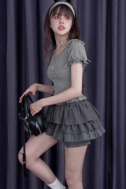 Sweet Lust Bubble Sleeve Top