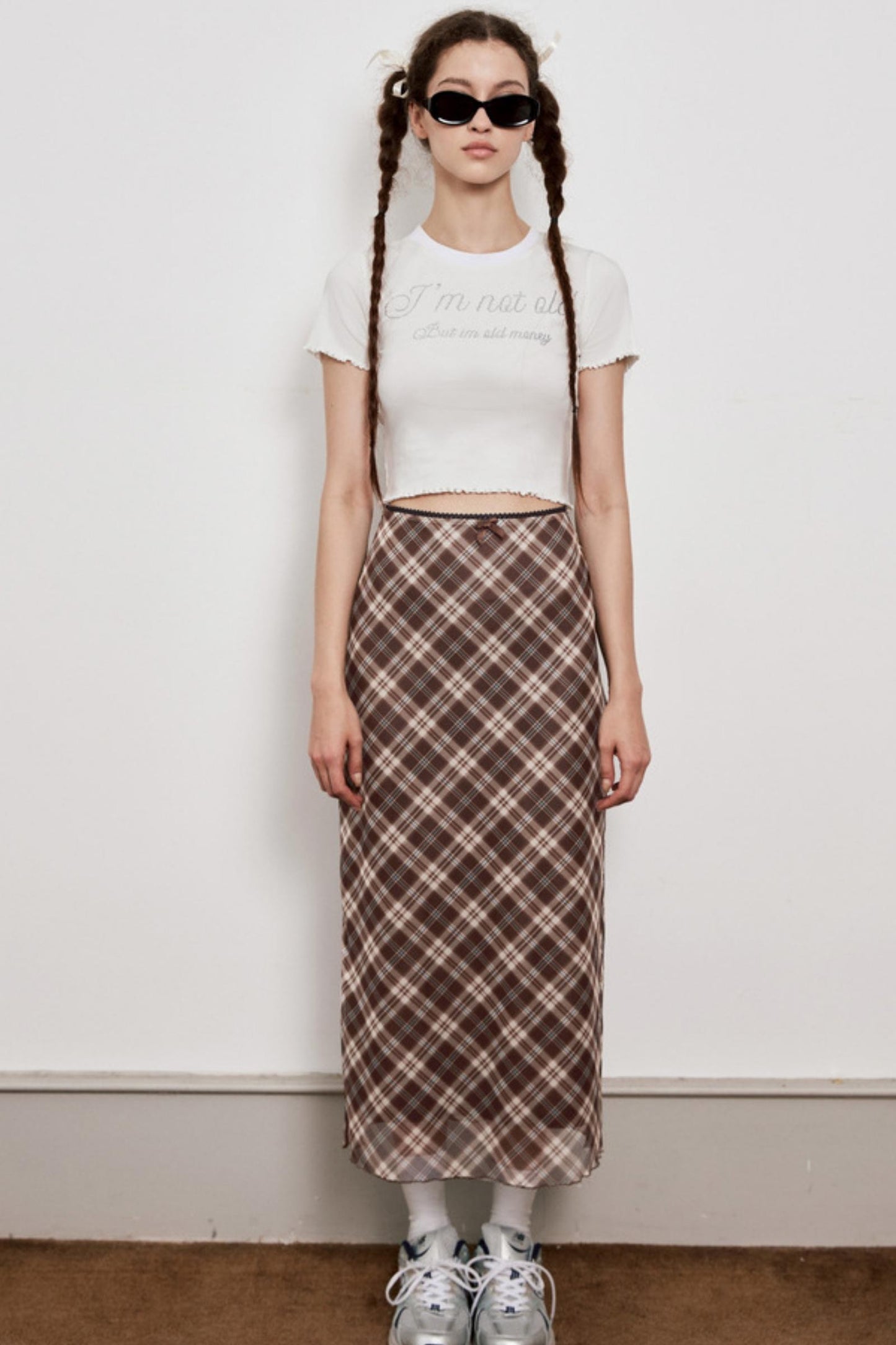 Vintage Lace Split Skirt