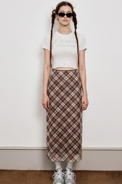 Vintage Lace Split Skirt