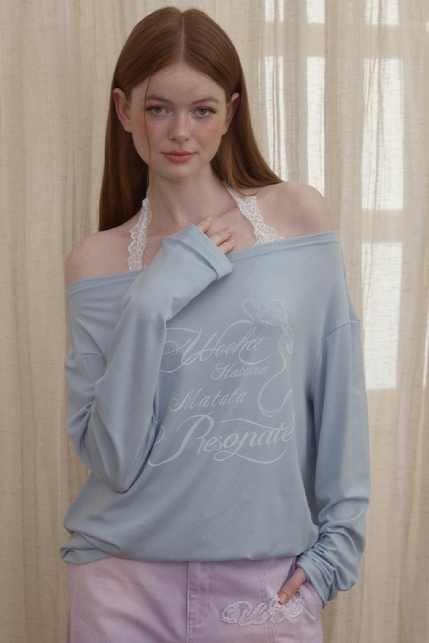 Asymmetry Collar T-Shirt