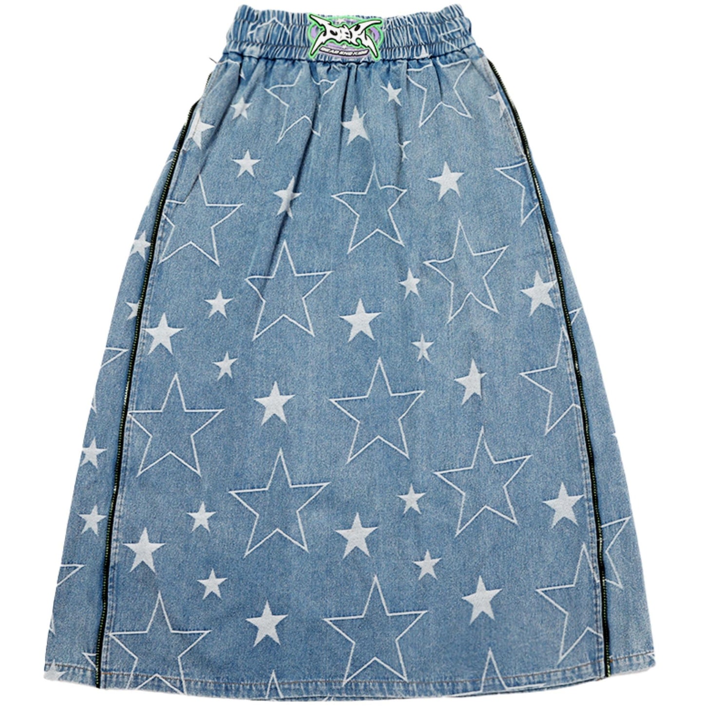 Vintage Denim A-Line Skirt