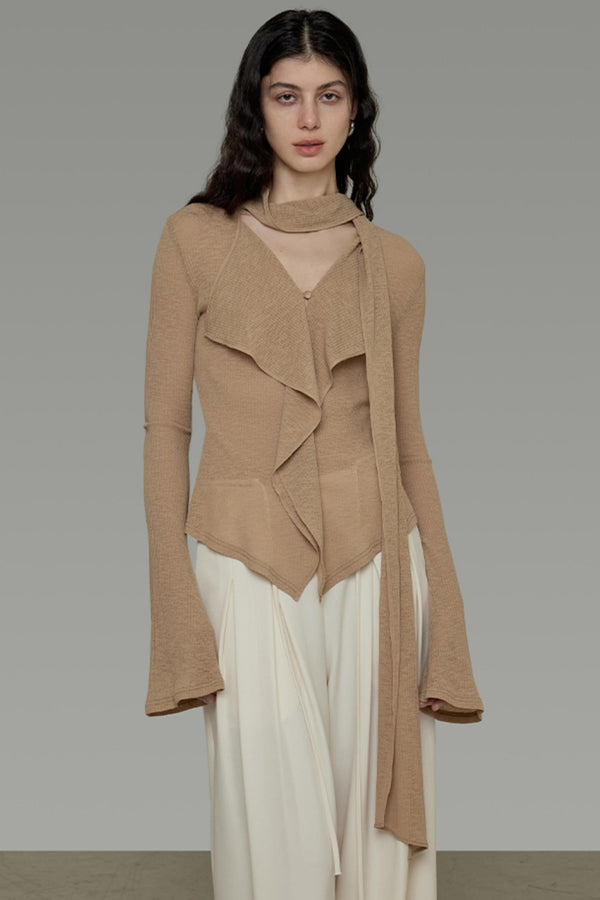 Effortless V-Neck Knit Sweater