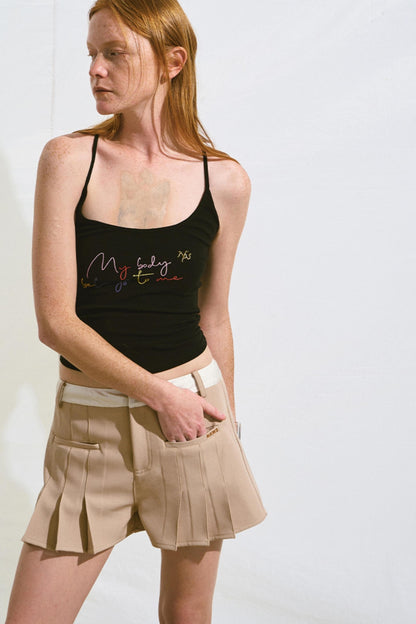 Candy Pleat Slim Pants