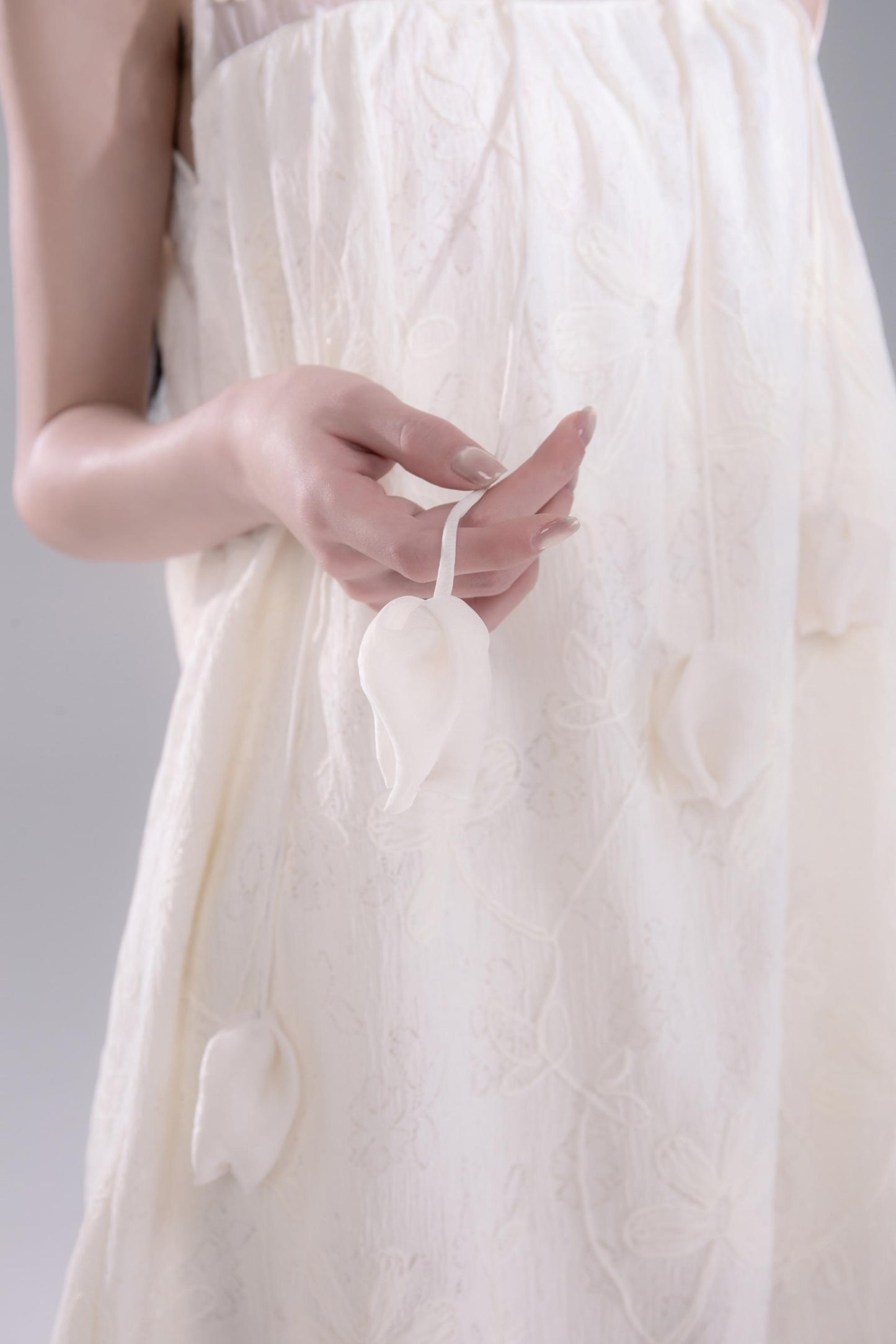 Asymmetric Tulle Vest Dress