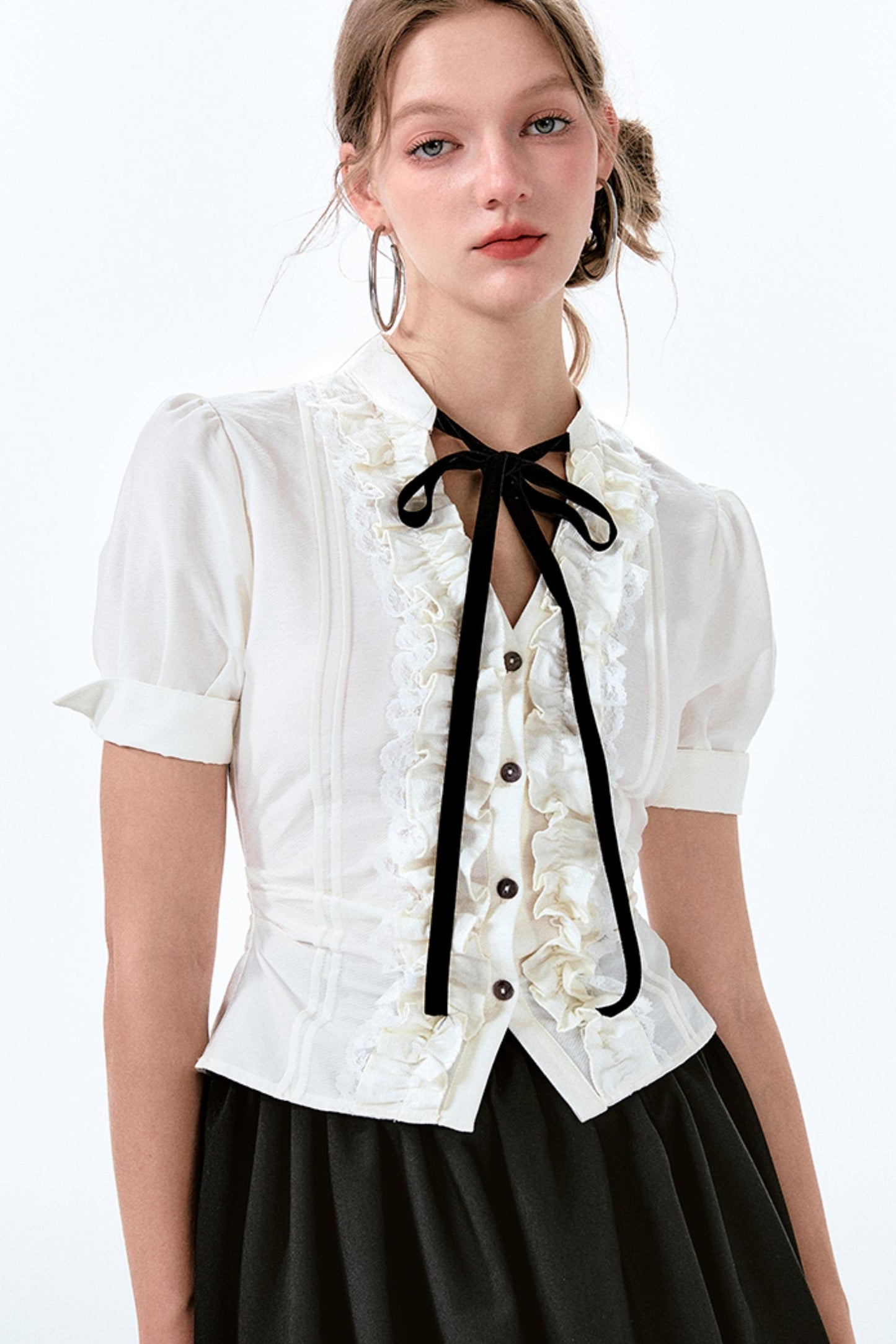 Charm Bow-Waist Bustier Set-Up