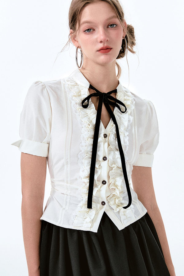 Charm Bow-Waist Bustier Set-Up