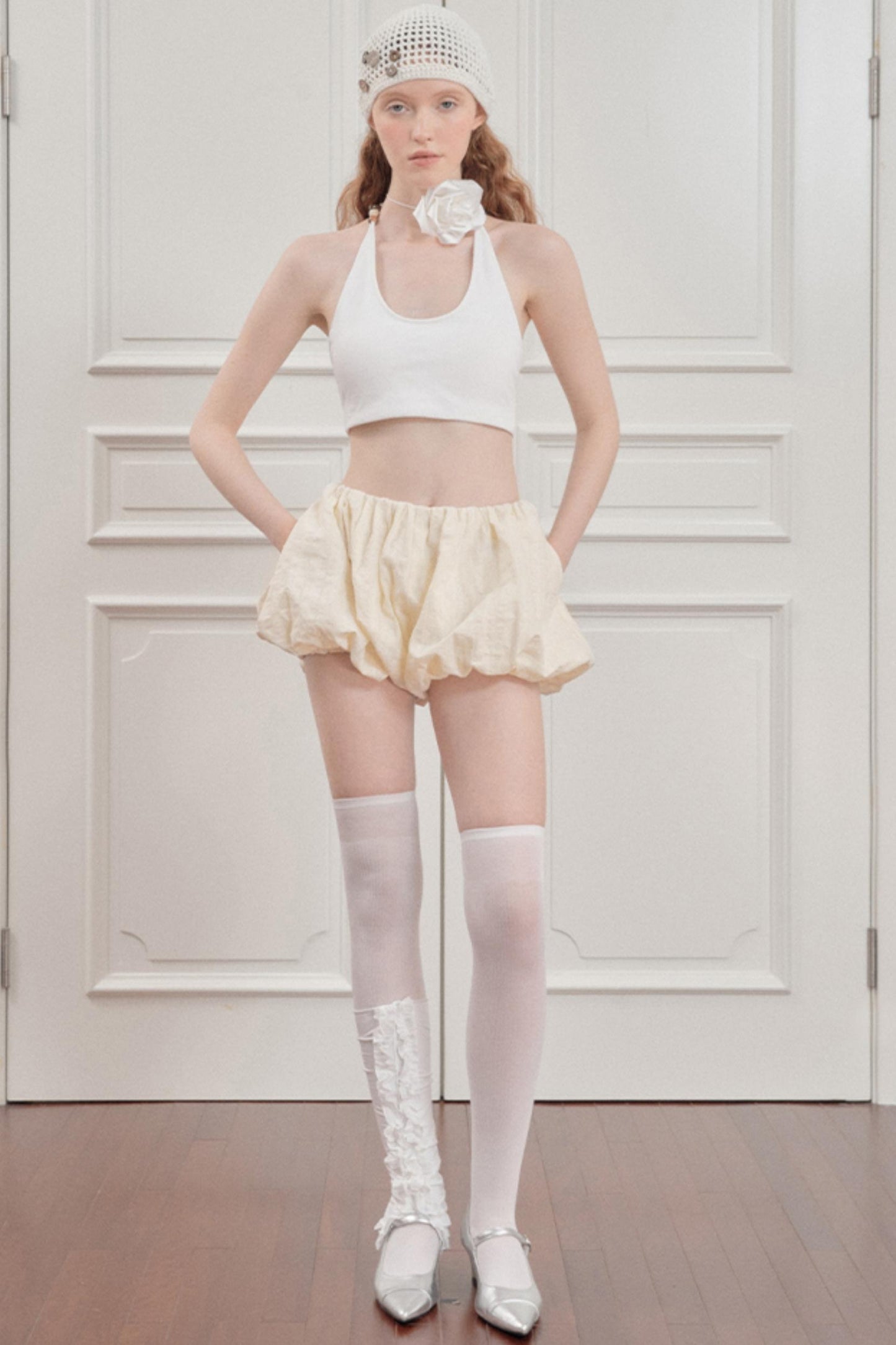 Black Halter Crop Top