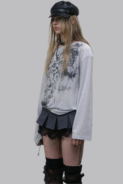 Slouchy One-Shoulder Tee