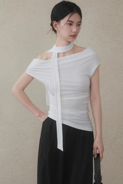 Summer White Flutter T-Shirt