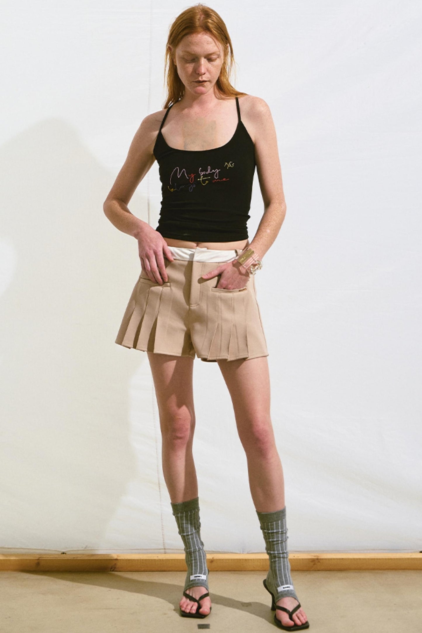 Candy Pleat Slim Pants