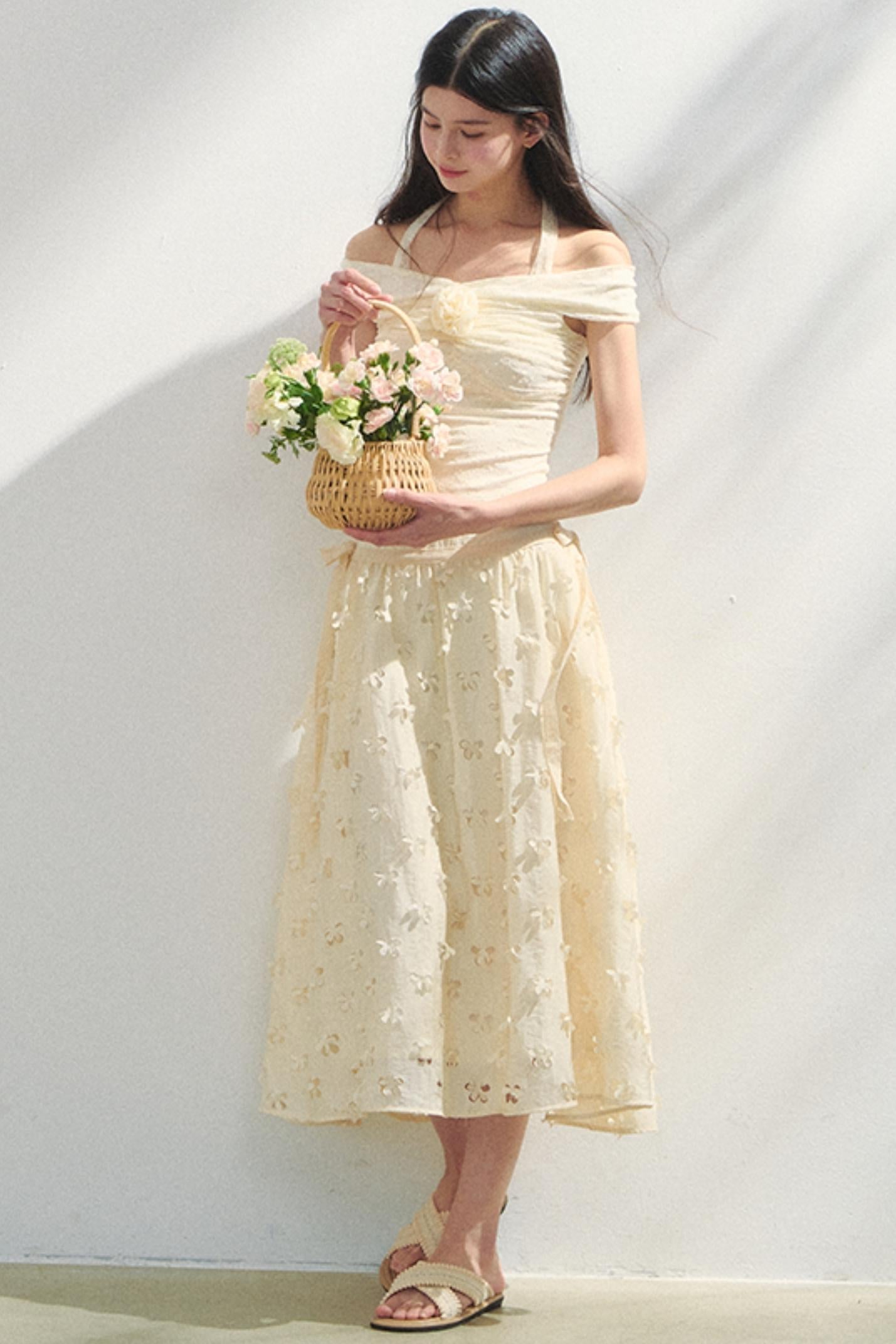 Lace One-Shoulder Top