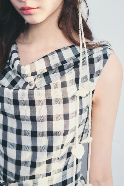 Forest End Plaid Swing Dress