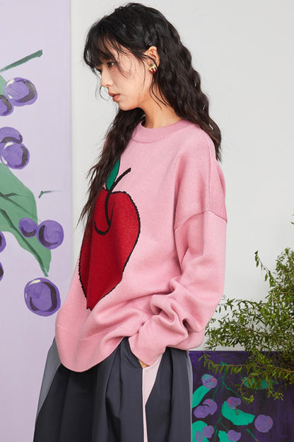 Art Apple Knit Sweater