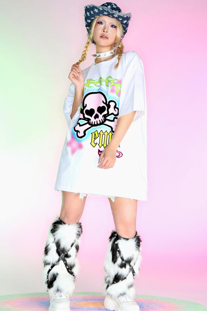 Punk Loose Fit Skull T-Shirt