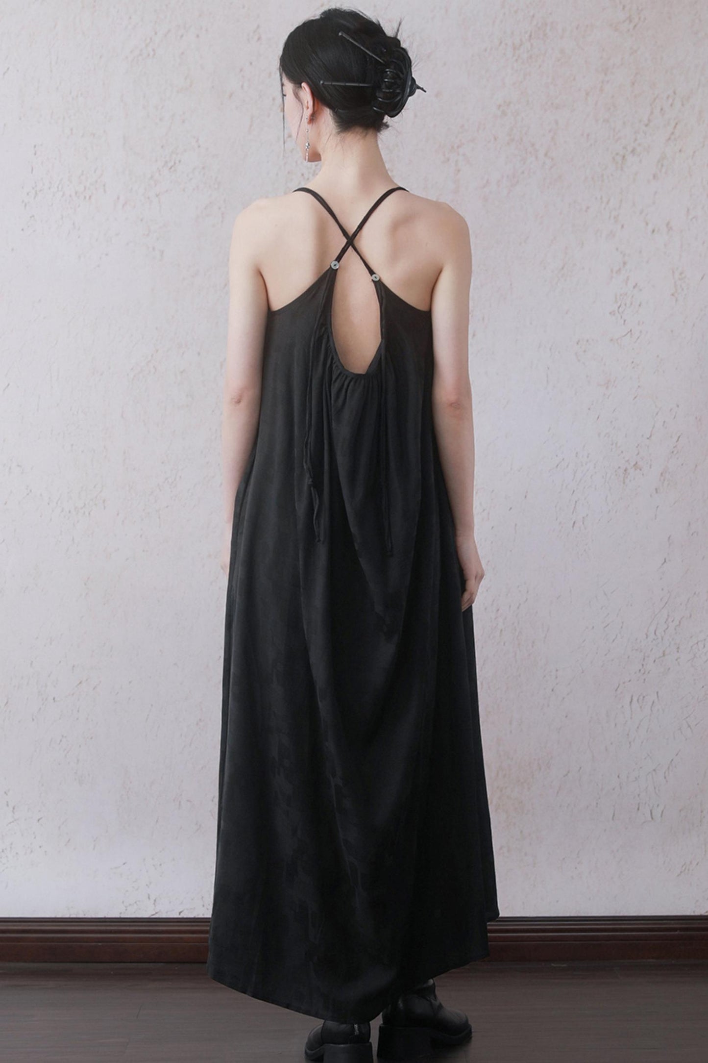 Chinese Beaded Halter Dress