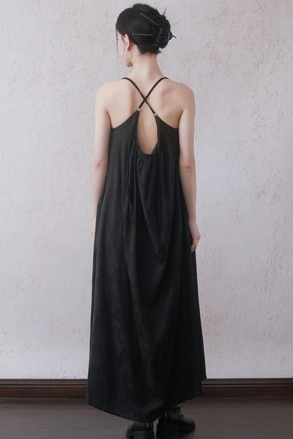 Chinese Beaded Halter Dress